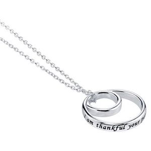 Delicate silver necklace with inscription!